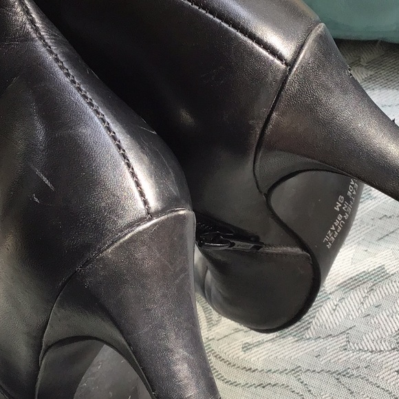 White mountain black leather heeled boots - Picture 7 of 10